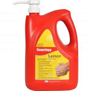 Deb SWARFEGA LEMON - 4 x 4 litre Free-Standing Pump Bottles (DISCONTINUED)